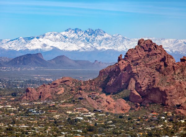 Camelback / 4 Peaks with Snow